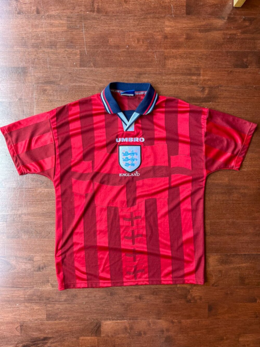 Umbro England 1998 Away Soccer Jersey Large
